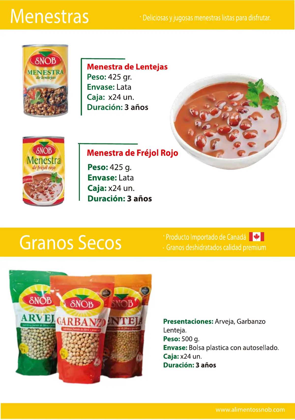 Página 4 del catálogo de Snob y Los Andes